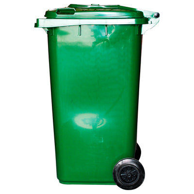 CONTENEDOR DE BASURA CON RUEDAS VERDE 240 LTS.