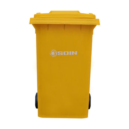 CONTENEDOR DE BASURA CON RUEDAS AMARILLO 360 LTS.