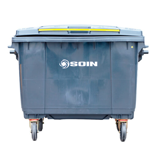 CONTENEDOR DE BASURA CON RUEDAS GRIS 770 LTS.