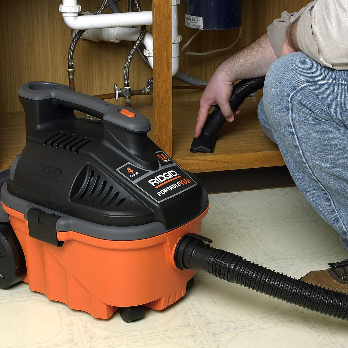 Aspiradora #wd-4075  5.0 hp. 15 lt. (50883) - RIDGID