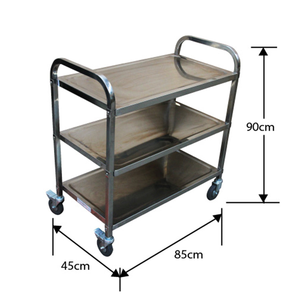 CARRO ACERO INOXIDABLE – 45x90x85cm