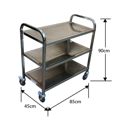 CARRO ACERO INOXIDABLE – 45x90x85cm