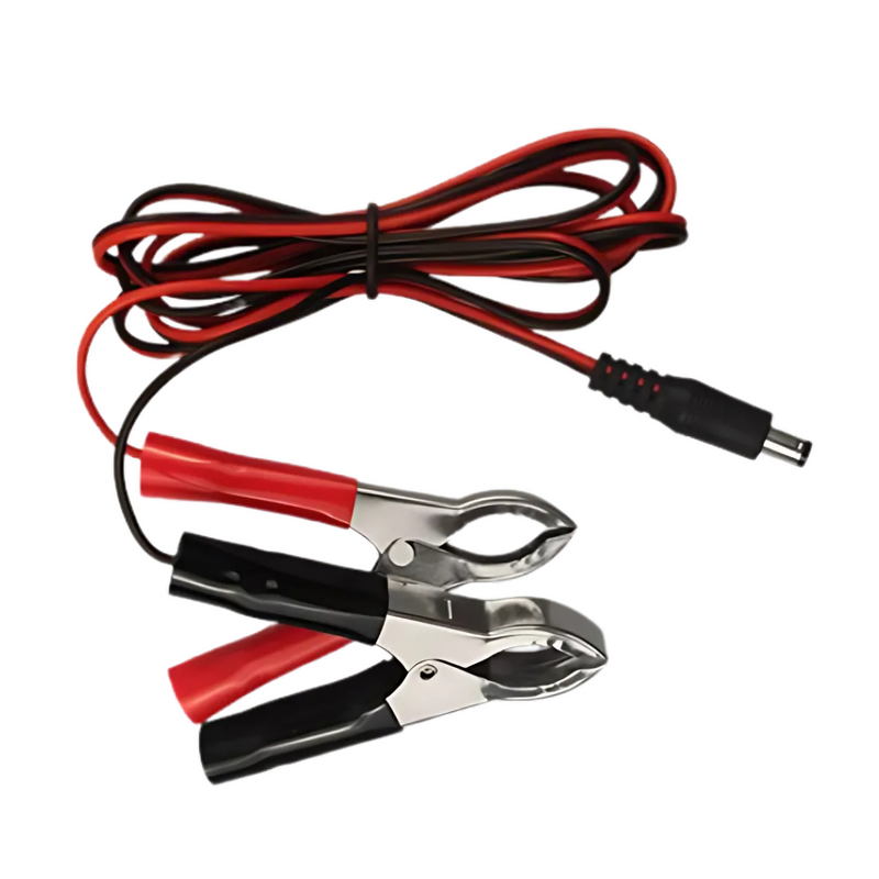 CABLE CON PLUG DC A CLIPS PARA BATERIA