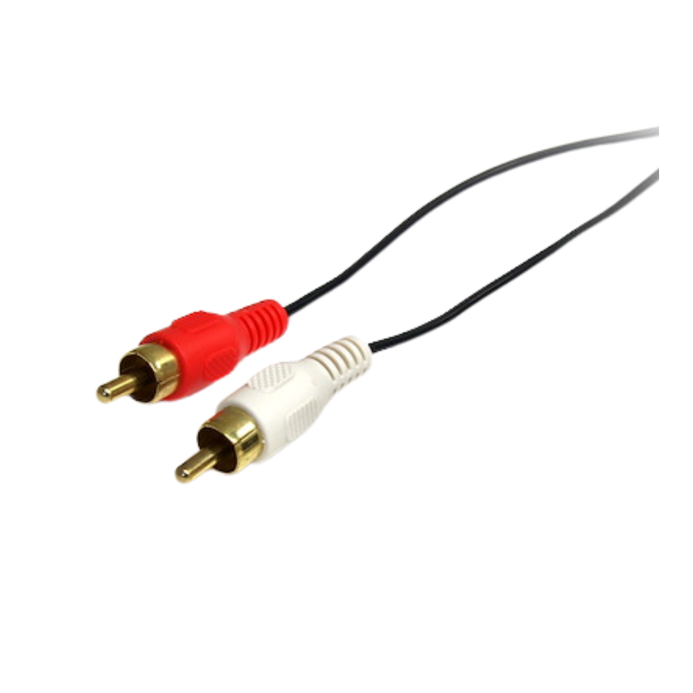 CABLE PLUG 3.5 ST. A 2 PLUG RCA