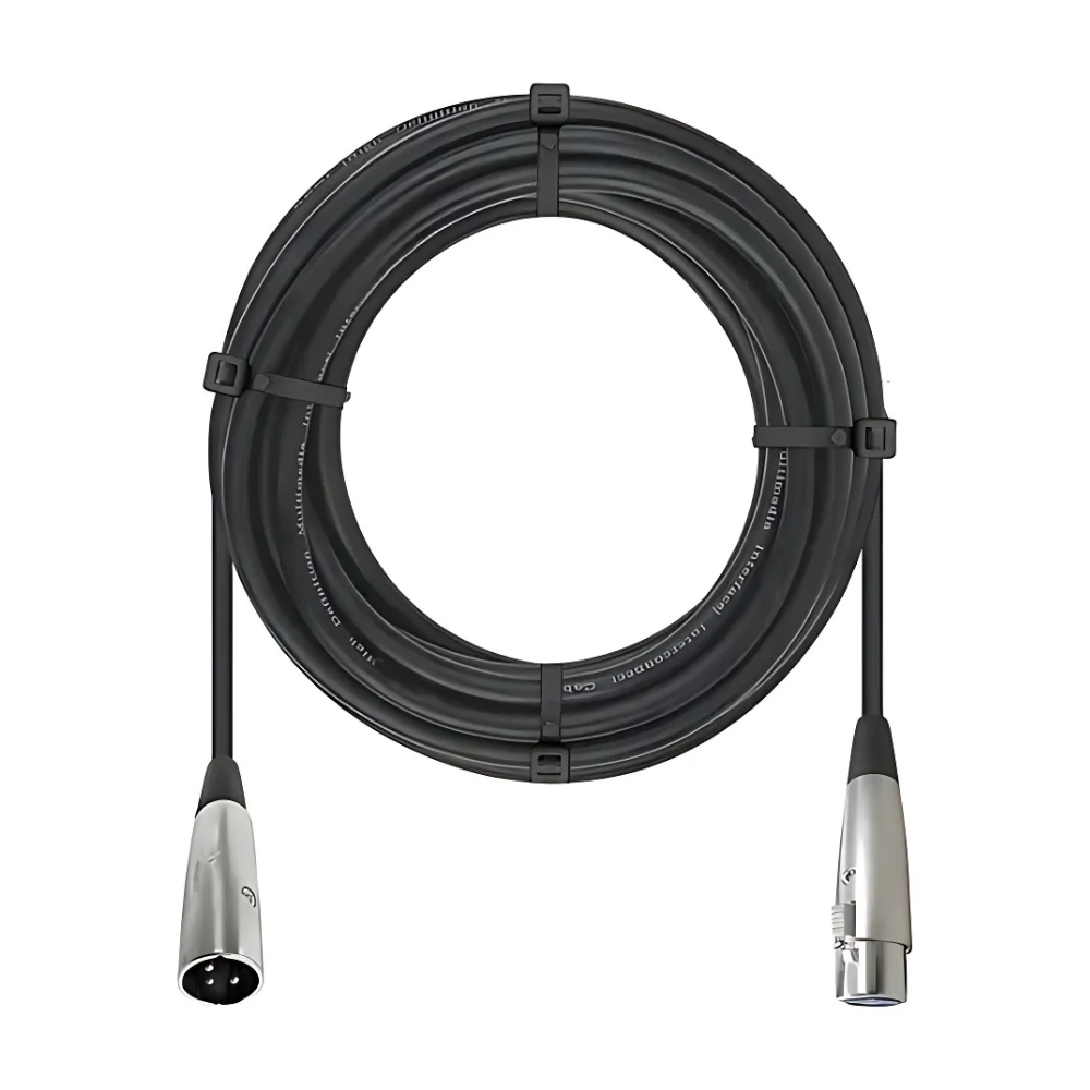 CABLE MICROFONO BALANCEADO 6MM PLUG CANNON A JACK CANNON 10MTS