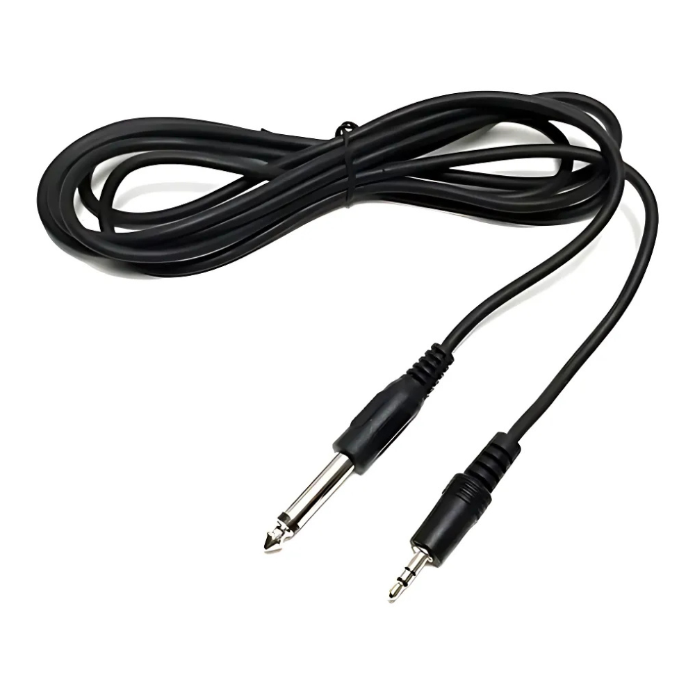 CABLE PLUG ST 3.5mm A PLUG STEREO 6.3mm 1.8MT