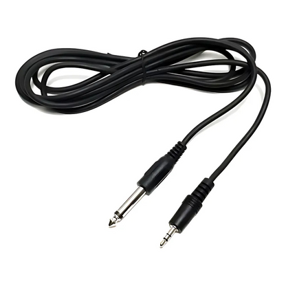 CABLE 6mm PARA GUITARRA PLUG A PLUG 6,35mm MONO 3M