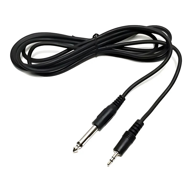 CABLE 6mm PARA GUITARRA PLUG A PLUG 6,35mm MONO 10M