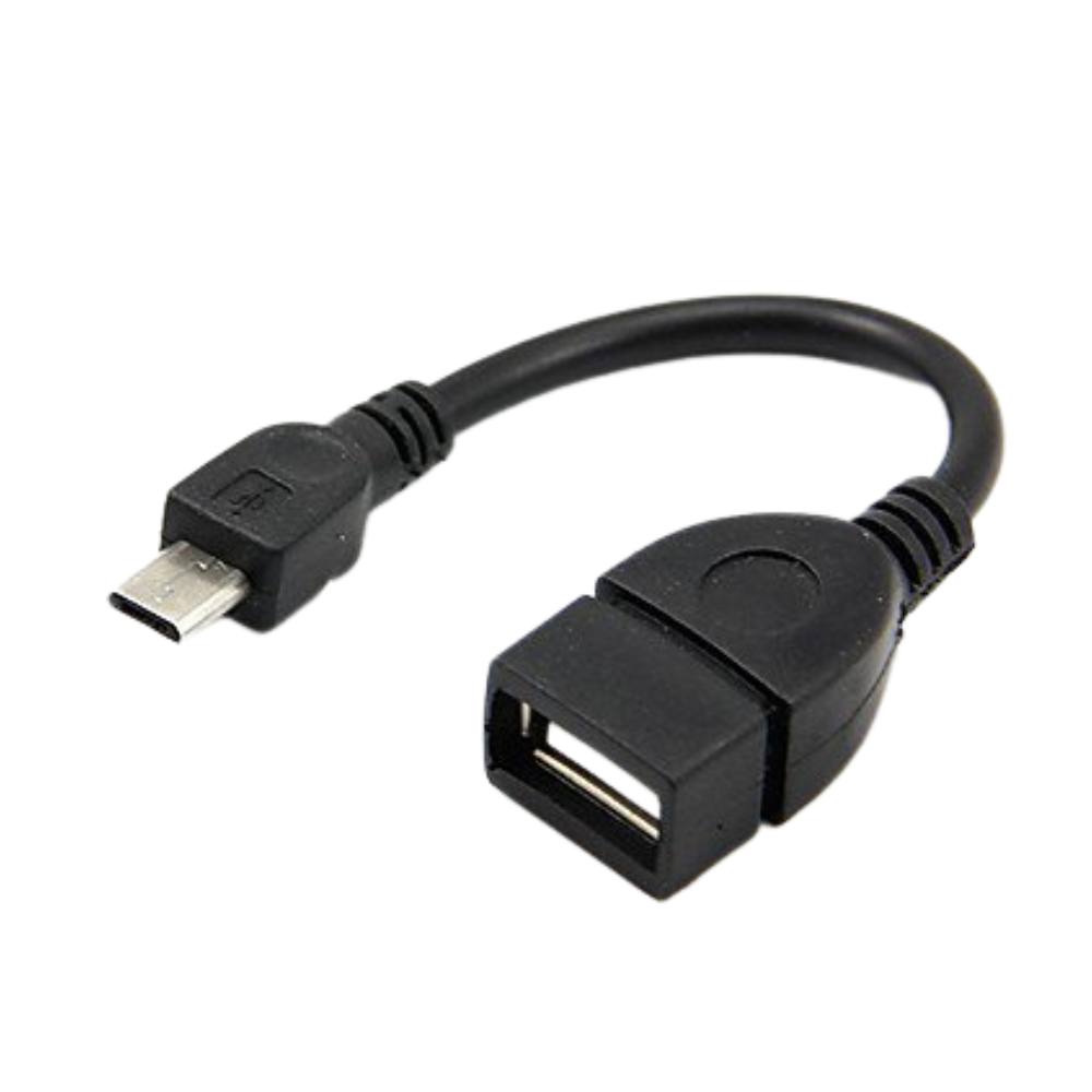 CABLE USB TIPO A HEMBRA A MICRO USB  MACHO 15CM