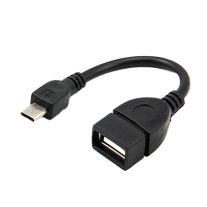 CABLE USB TIPO A HEMBRA A MICRO USB  MACHO 15CM