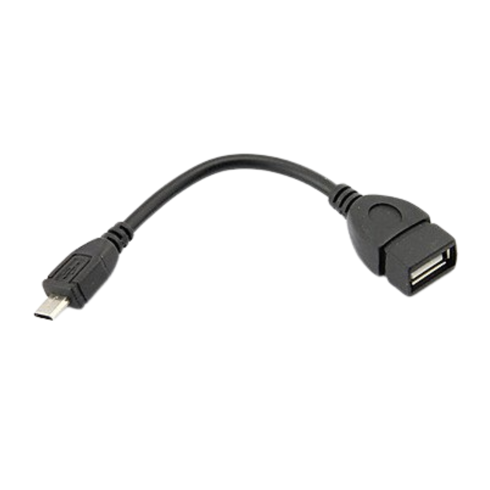CABLE USB TIPO A HEMBRA A MICRO USB  MACHO 15CM