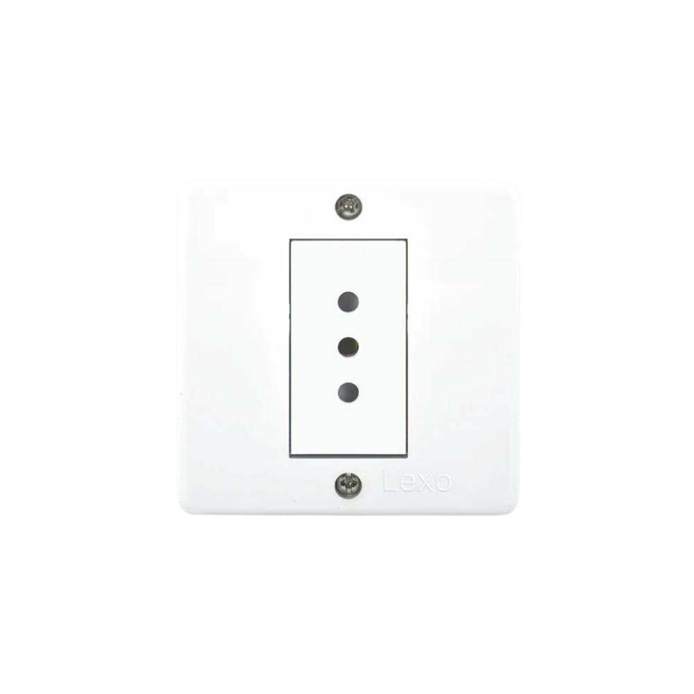 Hydrobox IP20 con toma corriente simple 10A 250V, blanco