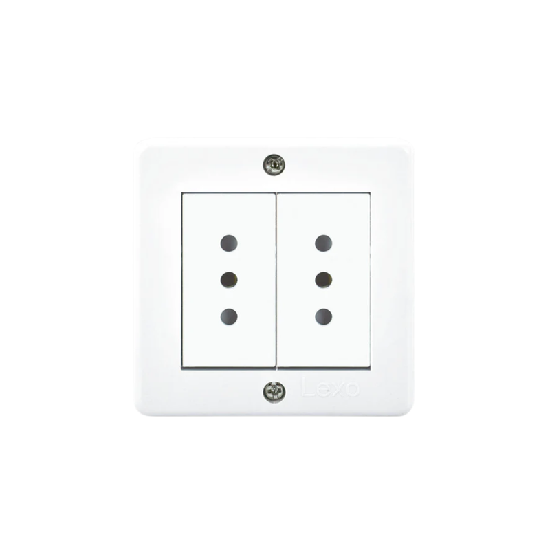 Hydrobox IP20 con toma corriente doble 10A 250V, blanco