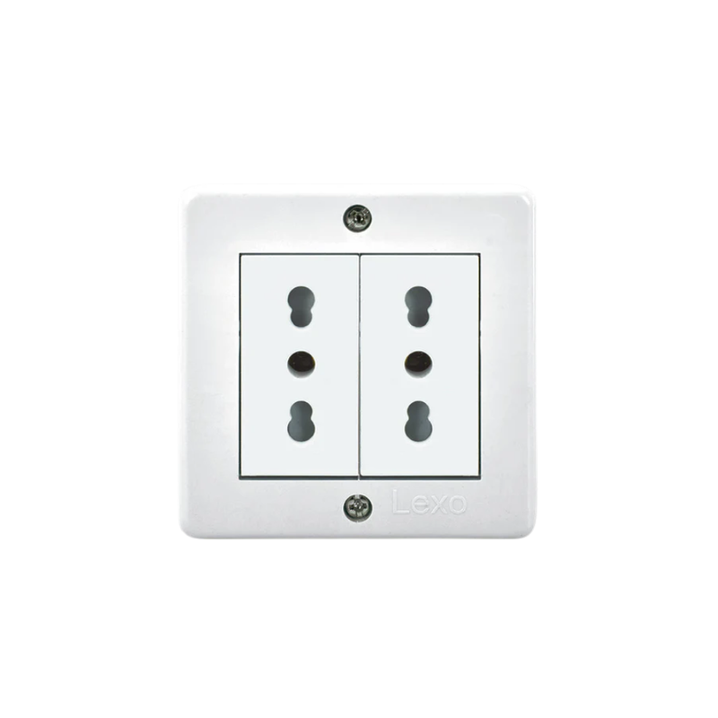 Hydrobox IP20 con toma corriente doble  10/16A, 250V, blanco