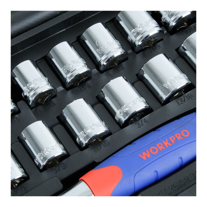 JUEGO DE LLAVES Y DADOS 3/8" 32 PIEZAS W003001WE