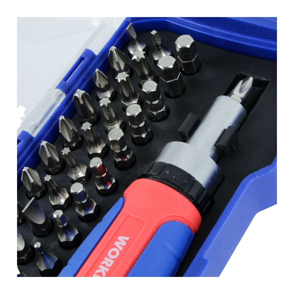 JUEGO DESTORNILLADORES DE 38 PUNTAS CON CHICHARRA