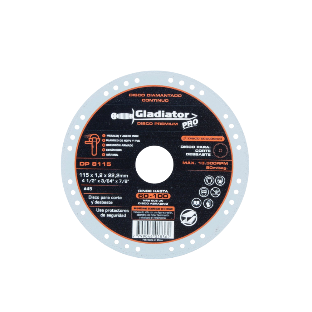 DISCO 4 1/2" MULTIPROPOSITO PREMIUM DP 8115