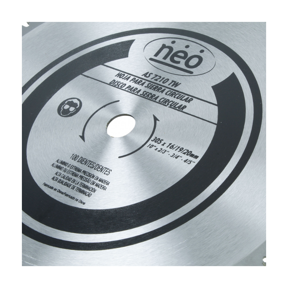 DISCO de SIERRA 12" 100 Dientes AS 7210 TW