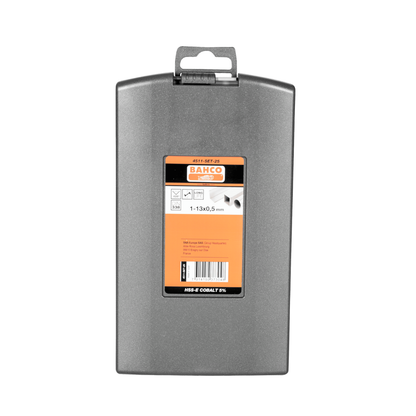 Juego Brocas Cobalto 1 mm a 13 mm 25 Piezas Bahco