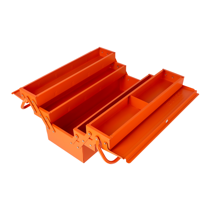 Caja de Herramientas Metálica 5 Compartimentos 3149-OR - BAHCO
