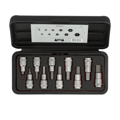 Juego de Dados Punta Hexagonal / Allen 3/16-5/8 BAHCO