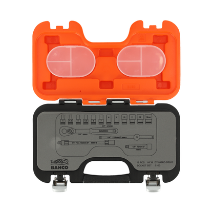 Juego De Dados 1/4"    4 - 13MM  16 Piezas BAHCO