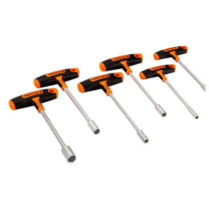 Juego 6 Desatornilladores Hexagonales tipo T BAHCO (5 a 13mm)