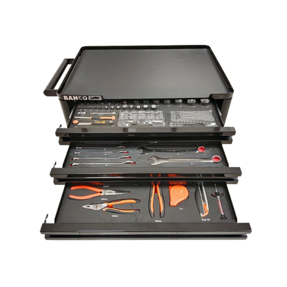 Carro Taller 6 Cajones Negro con 216 Herramientas BAHCO