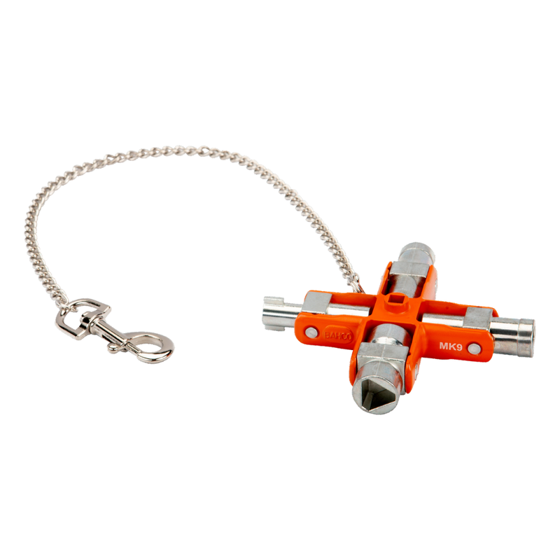LLAVE 9 EN 1 PARA ARMARIOS DE CONTROL BAHCO MK9