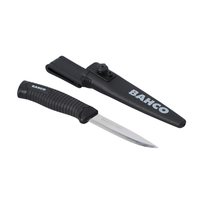 CUCHILLO ACERO INOX MANGO NEGRO BI-COMPONENTE BAHCO