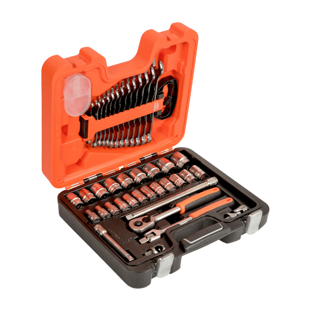 Juego de dados de 1/2" con carraca y llaves Punta y Corona combinadas BAHCO