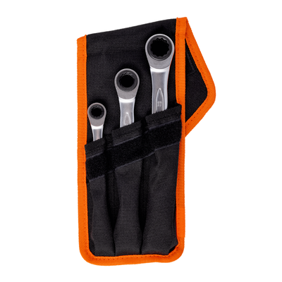 Juego Llaves Corona Chicharra 8 a 19mm 3 Piezas BAHCO