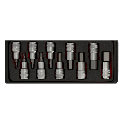 Juego de Dados para cabeza hexagonal C-1/2" - 5 a 19mm BAHCO