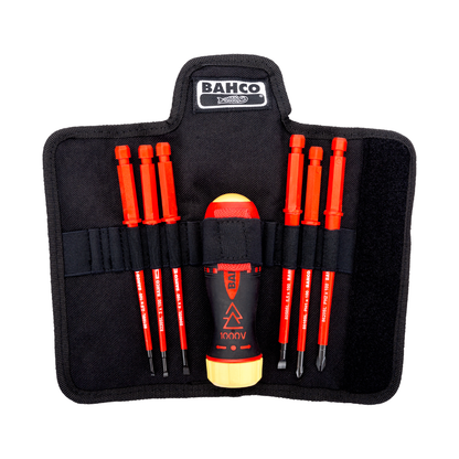 Set destornillador puntas intercambiables BAHCO 7 PCS aislado 1000V