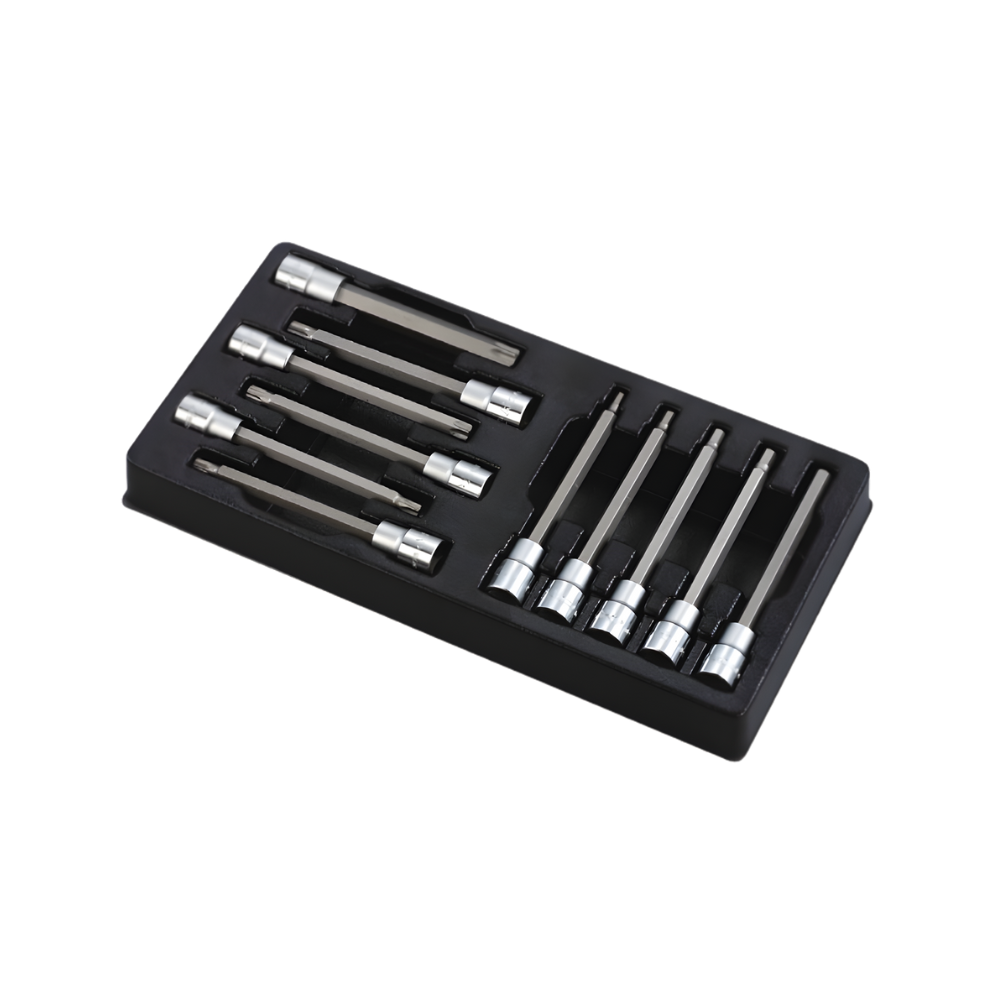 LLAVE HANS 1/2" DR PTA. XZN-HEX.-TORX JGO. 11 PZS. # TT-46 (OF)