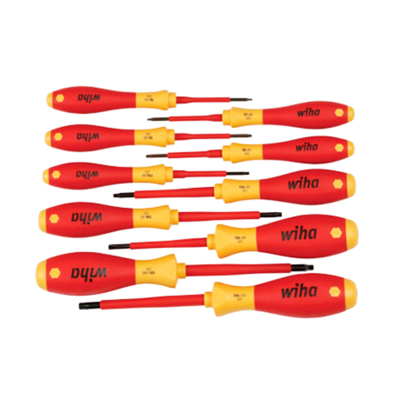 Set de destornilladores 10 Torx Aislados a 1000V T6 a T30