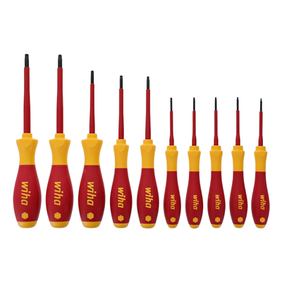 Set de destornilladores 10 Torx Aislados a 1000V T6 a T30
