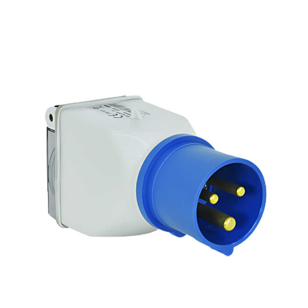 Adaptador industrial IP44 2P+T 10/16A 250V