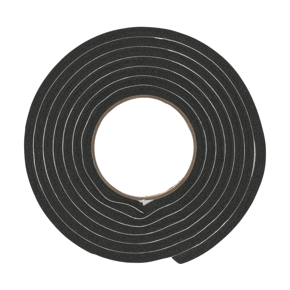 Burlete espuma goma negro 9,5 mm x 7,9 mm