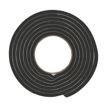 Burlete espuma goma negro 9,5 mm x 7,9 mm