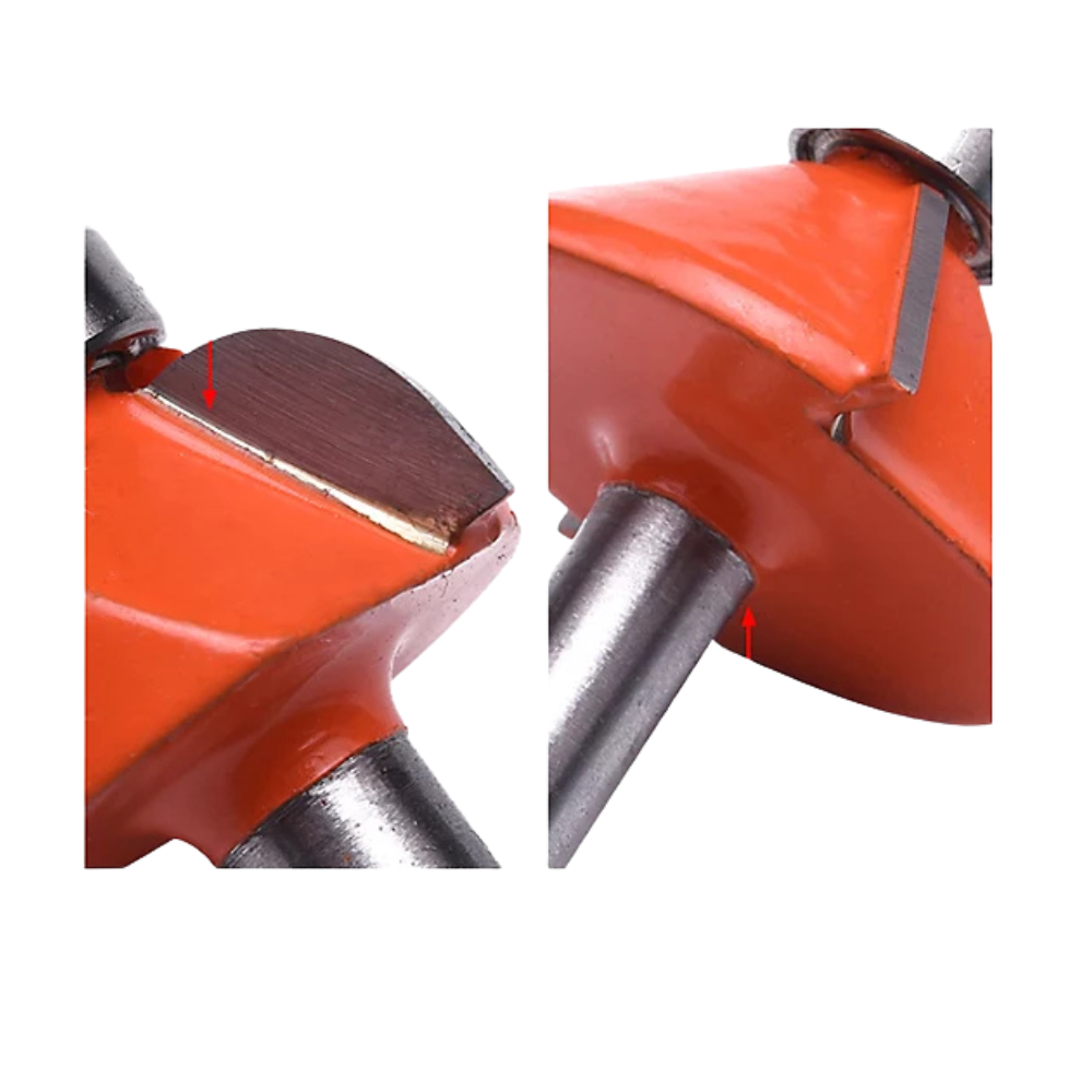 SET 12PZ FRESAS PARA ROUTER 1/4\" 6.35mm HARDEN