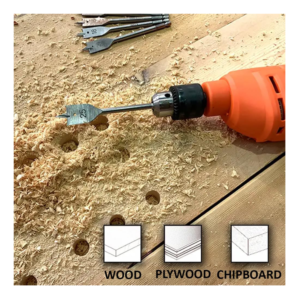 SET BROCAS PLANAS 6piezas HARDEN