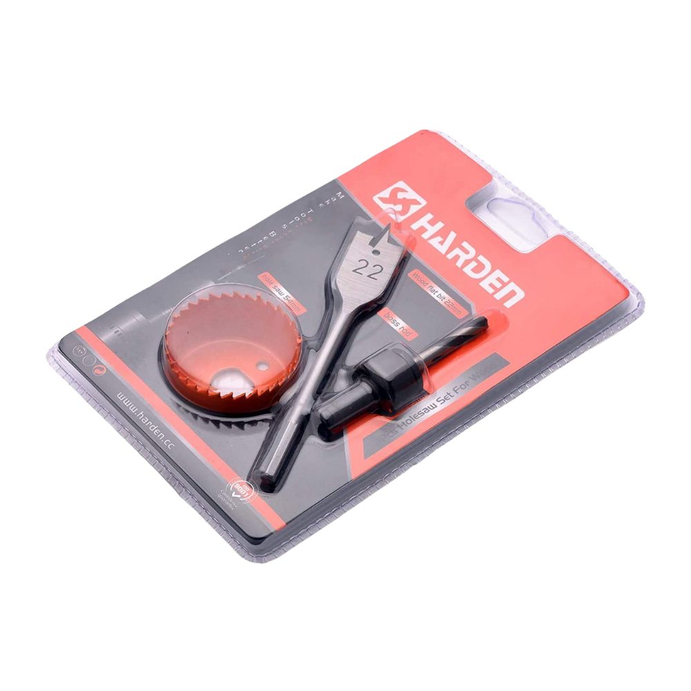 KIT INSTALACION DE CERRADURA 3 PIEZAS  HARDEN