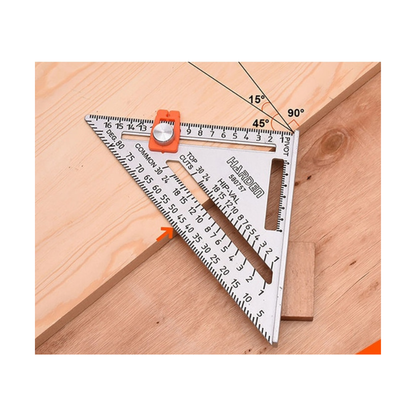 Escuadra triangular 7" de aluminio HARDEN