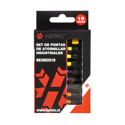Set Puntas Industriales Imantadas Premiun (19 Piezas)