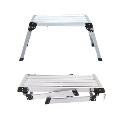 ESCALERA PLATAFORMA ALUMINIO PLEGABLE 150 KG.