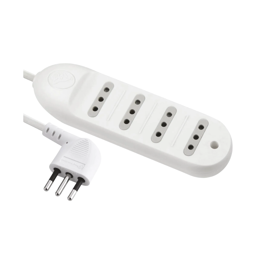 Alargador multiple 4 tomas, 3 metros