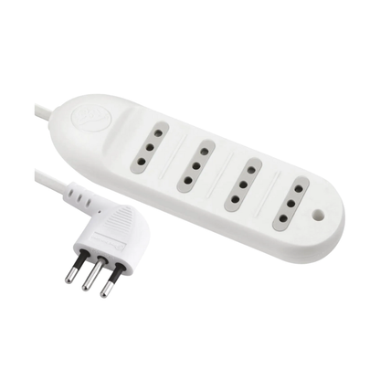 Alargador multiple 4 tomas, 3 metros