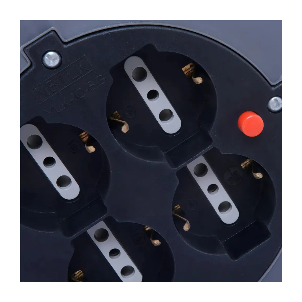 Electraline carrete alargador 4x10A 12 mts/cable 0,75mm