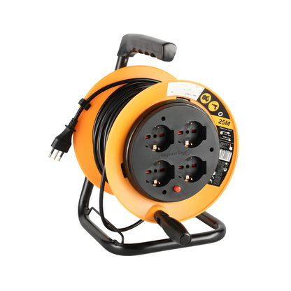 Carrete Estacionario 4 Tomas Cable 0,75mm